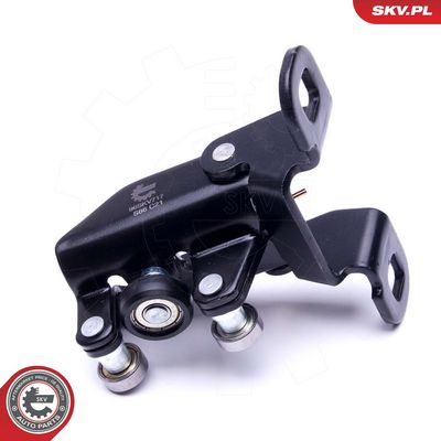 Ritinėlio kreiptuvas, atstumiamos durys