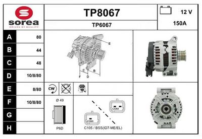 GENERATOR SNRA TP8067