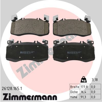 Brake Pad Set, disc brake 26128.165.1