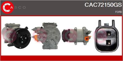 Компрессор, кондиционер CASCO CAC72150GS для FORD ECOSPORT