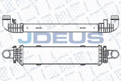 JDEUS M-817105A Интеркулер  для MERCEDES-BENZ SLC (Мерседес Слк)