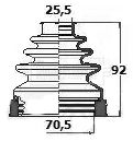 Bellow, drive shaft Borg & Beck BCB6131