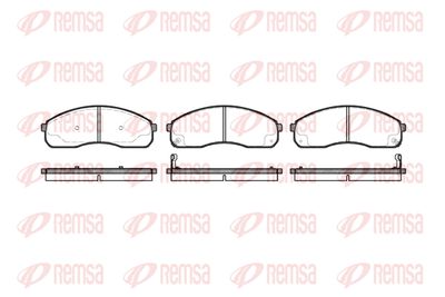 Комплект тормозных колодок, дисковый тормоз REMSA 0821.12 для KIA PREGIO