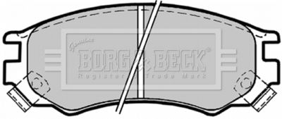 BORG & BECK BBP1156 Тормозные колодки и сигнализаторы  для NISSAN AVENIR (Ниссан Авенир)