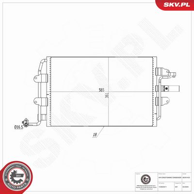 CONDENSATOR CLIMATIZARE ESEN SKV 86SKV435 7