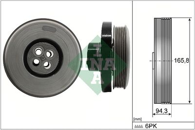Koło pasowe, wał korbowy SCHAEFFLER INA 544060210