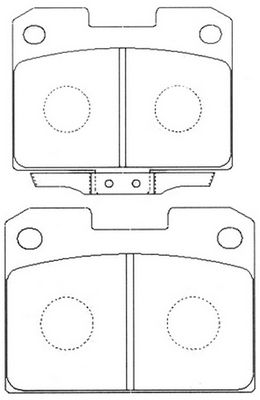 Комплект тормозных колодок, дисковый тормоз FIT FP0631 для MITSUBISHI 3000