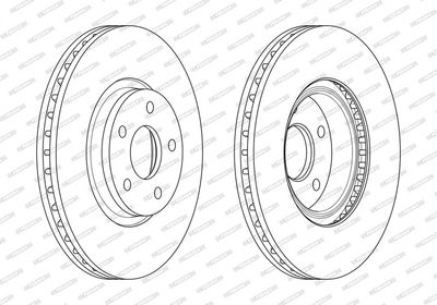 BREMSSCHEIBE FERODO DDF1835C1 1