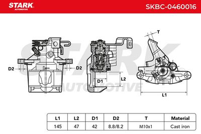 спирачен апарат STARK SKBC-0460016