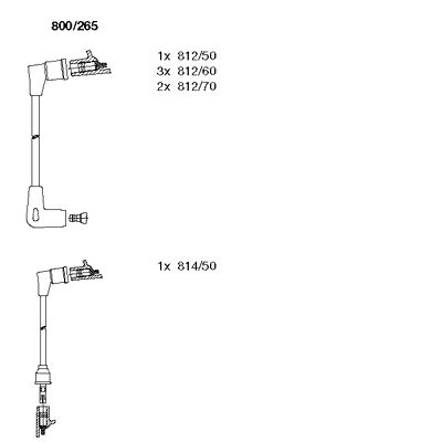 Комплект проводов зажигания BREMI 800/265 для FORD TAUNUS