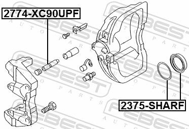 Repair Kit, brake caliper 2375-SHARF