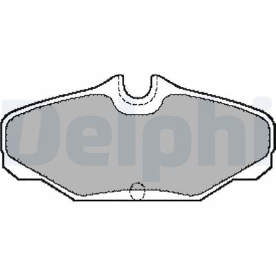 Zestaw klocków hamulcowych, hamulce tarczowe DELPHI LP888