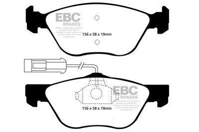 Комплект тормозных колодок, дисковый тормоз EBC Brakes DP1061 для ALFA ROMEO 166