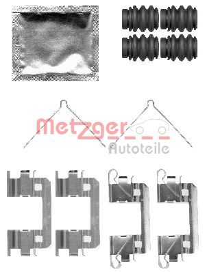 Комплектующие, колодки дискового тормоза METZGER 109-1811 для HONDA INSIGHT