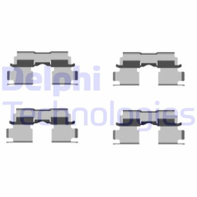 Комплектующие, колодки дискового тормоза DELPHI LX0451 для SUZUKI IGNIS