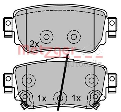 Brake Pad Set, disc brake 1170802