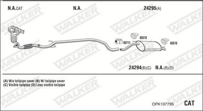 Изпускателна система WALKER OPK107795