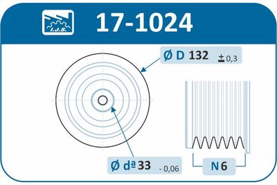 Remenica, kľukový hriadeľ IJS GROUP 17-1024
