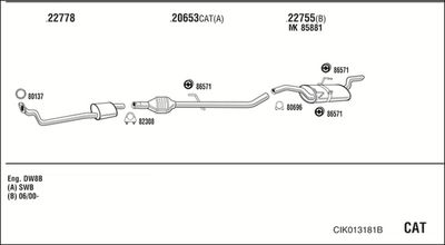 Układ wydechowy WALKER CIK013181B