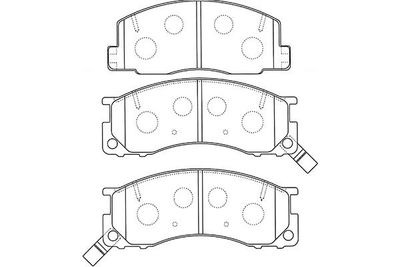 Kavo Parts Stabdžių trinkelių rinkinys, diskinis stabdys