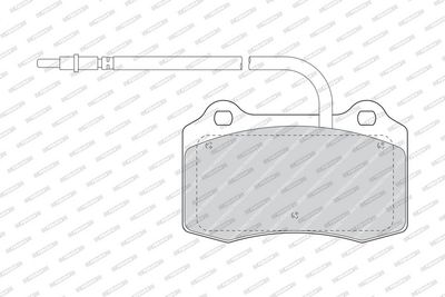 Remblokken set Voor , past: PEUGEOT 406 2.2D/3.0 03.97-12.04