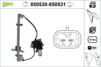 стъклоподемник VALEO 850530