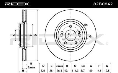 спирачен диск RIDEX