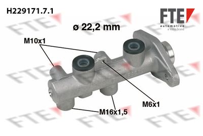 FTE H229171.7.1 Ремкомплект тормозного цилиндра  для HYUNDAI GETZ (Хендай Гетз)