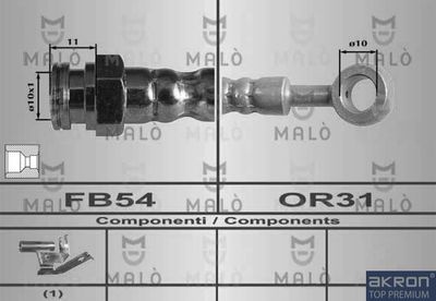 спирачен маркуч AKRON-MALÒ 80493