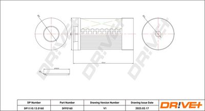 FILTRU COMBUSTIBIL DR!VE+ DP1110130160 0