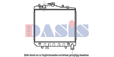 AKS DASIS 510013N Радиатор охлаждения двигателя  для KIA PRIDE (Киа Приде)