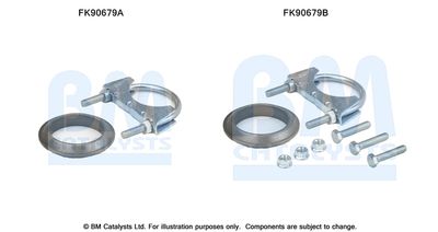 Монтажный комплект, катализатор BM CATALYSTS FK90679 для AUDI CABRIOLET