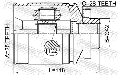 Joint Kit, drive shaft 0411-N64RH