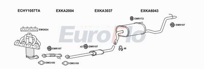 Układ wydechowy EUROFLO HYI30141001C