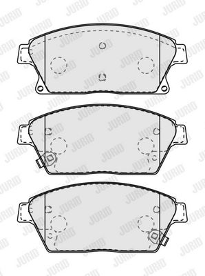 Sada brzdových destiček, kotoučová brzda JURID 573325J