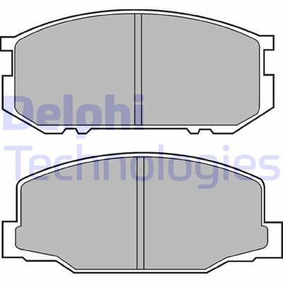 Комплект тормозных колодок, дисковый тормоз DELPHI LP456 для LOTUS EXCEL