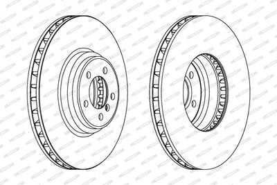 BREMSSCHEIBE FERODO DDF1246C1 1