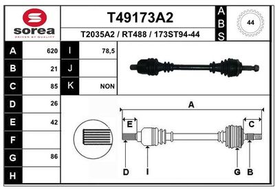 ANTRIEBSWELLE EAI T49173A2