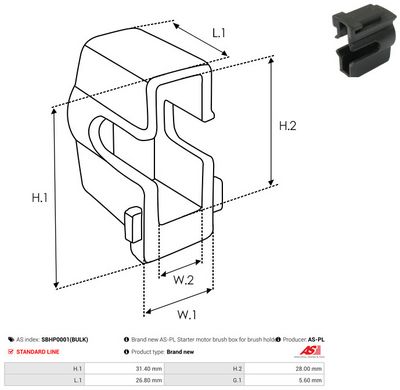 CHIT REPARATIE DEMAROR AS-PL SBHP0001BULK 1