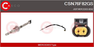 SENZOR TEMPERATURA GAZE EVACUARE CASCO CSN76F82GS
