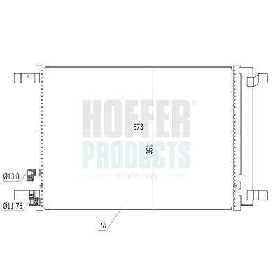 CONDENSATOR CLIMATIZARE HOFFER 991100