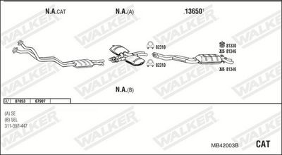 ABGASANLAGE WALKER MB42003B