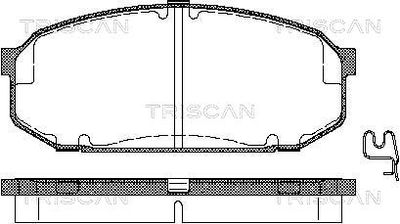 TRISCAN 8110 50187 Тормозные колодки и сигнализаторы  для MAZDA 323 F V (BA) 2.0 24V