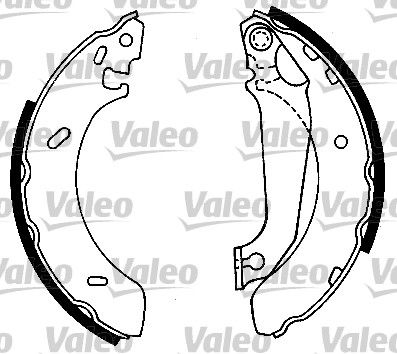 Комплект тормозных колодок VALEO 553724 для FORD ORION