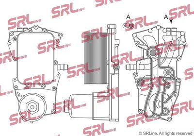 Oil cooler, engine oil