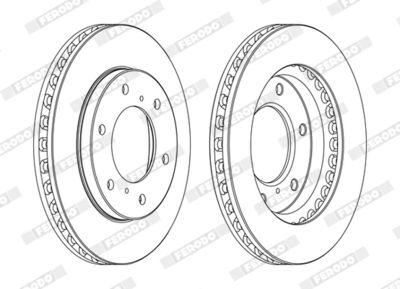 BREMSSCHEIBE FERODO DDF1818C 2