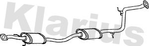 KLARIUS 270126 Глушитель выхлопных газов  для MAZDA 323 C IV (BG) 1.3 16V