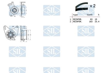 SET CUREA DE DISTRIBUTIE Saleri SIL TK1028 1