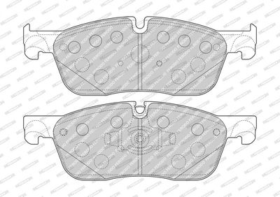 BREMSBELAGSATZ SCHEIBENBREMSE FERODO FDB4926 1
