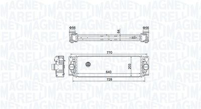 Интеркулер MAGNETI MARELLI 351319205050 для VW CRAFTER